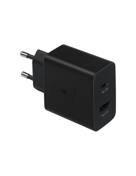 Samsung EP-TA220NBEGEU cargador de dispositivo móvil Auriculares, Auriculares, Portátil, Smartphone, Reloj inteligente, Tableta 