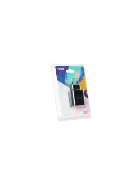 TooQ Cargador de Pared USB-C PD20W, Negro