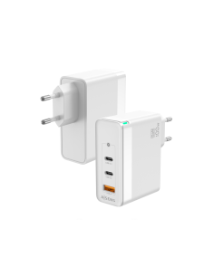 AISENS Cargador Gan 100W, 2xUSB-C PD3.0 QC4.0 QC5.0, 1xUSB-A QC3.0, Blanco 2