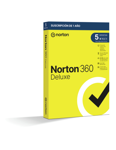 Norton 360 Deluxe Seguridad de antivirus Base Español 1 licencia(s) 1 año(s)