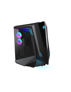 GIGABYTE AORUS C700 GLASS Caja de PC – Torre completa, compatible con hasta E-ATX y radiadores de 420 mm, 5 ventiladores de 120 