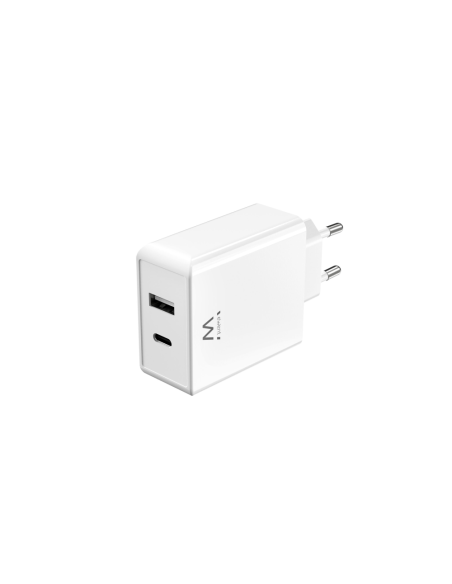 Ewent EW1328 cargador de dispositivo móvil Universal Blanco Corriente alterna Carga rápida Interior