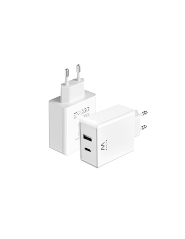 Ewent EW1328 cargador de dispositivo móvil Universal Blanco Corriente alterna Carga rápida Interior