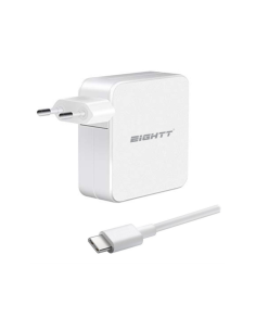 Eightt EC65 cargador de dispositivo móvil Universal Blanco Corriente alterna Carga rápida Interior