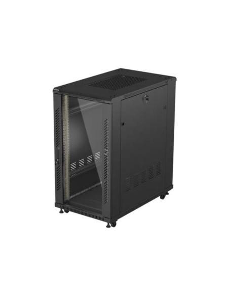 Lanberg FF01-6022-12B armario rack 22U Rack o bastidor independiente Negro
