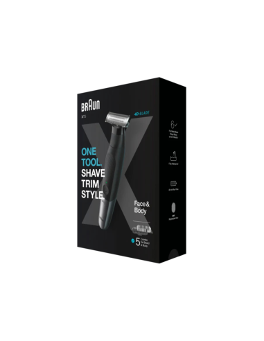 Braun XT5100 cortadora de pelo y maquinilla Negro, Plata
