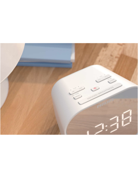Philips TAR4406/12 despertador Reloj despertador digital Blanco