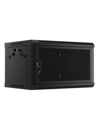 Lanberg WF01-6406-23B armario rack 6U Bastidor de pared Negro