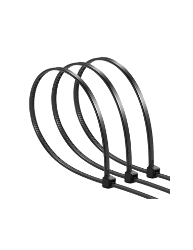 Ewent EW1564 presilla Brida de entrada paralela Nylon Negro 100 pieza(s)