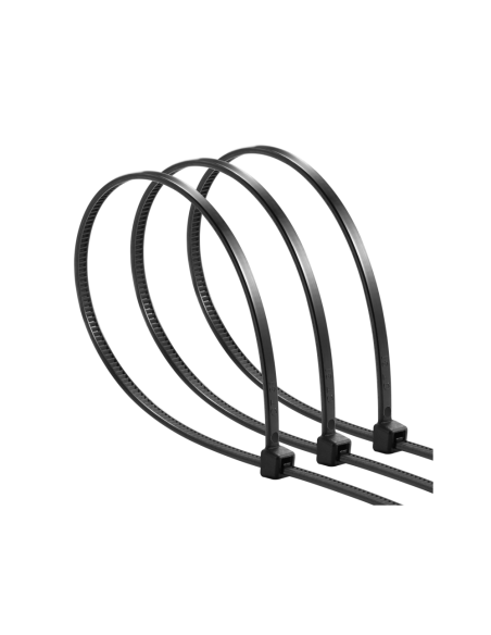 Ewent EW1564 presilla Brida de entrada paralela Nylon Negro 100 pieza(s)