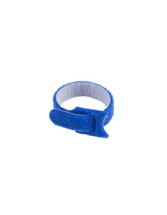 Lanberg ORG01-MT150-MC6 presilla Bridas adherentes para cables Tela Negro, Azul, Verde, Rojo, Blanco, Amarillo 12 pieza(s)