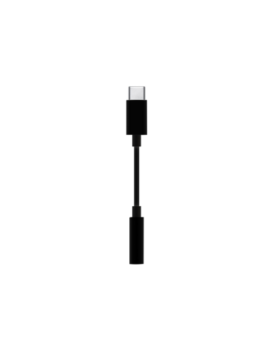 AISENS Conversor USB-C a audio estilo Apple, USB-C/M-Jack 3.5/H, Negro, 15 cm