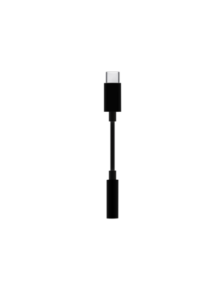 AISENS Conversor USB-C a audio estilo Apple, USB-C/M-Jack 3.5/H, Negro, 15 cm