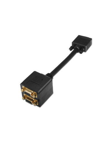 AISENS A113-0080 cambiador de género para cable D-sub HDB15 2x D-sub HDB15 Negro