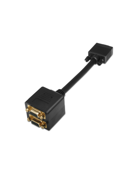 AISENS A113-0080 cambiador de género para cable D-sub HDB15 2x D-sub HDB15 Negro