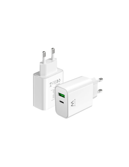 Ewent EW1325_R1 cargador de dispositivo móvil Universal Blanco Corriente alterna Carga rápida Interior