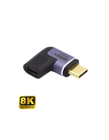 Ewent EC1048 cambiador de género para cable USB-C Negro, Púrpura