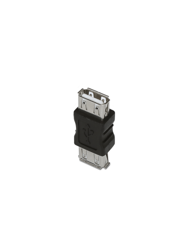 AISENS A103-0037 cambiador de género para cable USB A Negro
