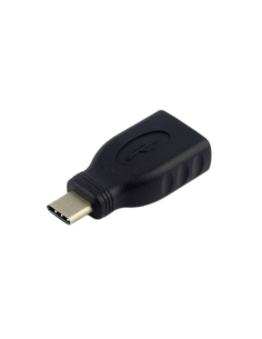 AISENS A108-0323 cambiador de género para cable USB-C USB-A Negro