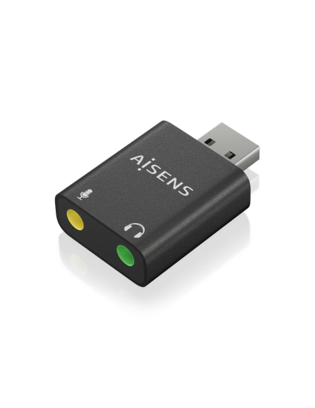 AISENS A106-0768 cambiador de género para cable 2x 3.5 mm