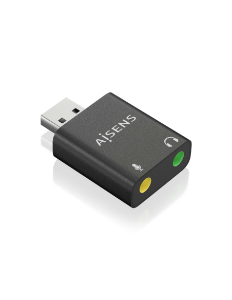 AISENS A106-0768 cambiador de género para cable 2x 3.5 mm