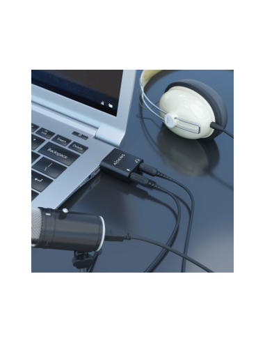 AISENS A106-0768 cambiador de género para cable 2x 3.5 mm