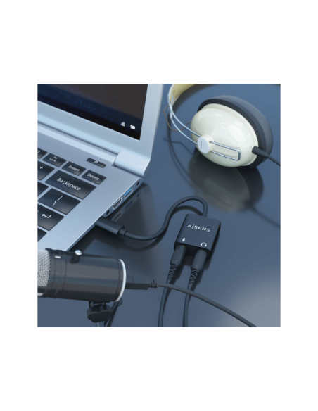 AISENS A109-0767 cambiador de género para cable 2x 3.5 mm