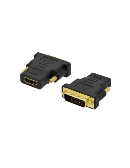 Ewent EC1371 cambiador de género para cable DVI-D 24+1 HDMI Negro