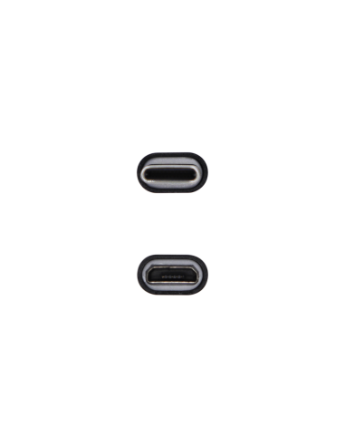 AISENS Mini Adaptador USB-? USB 2.0, Tipo Micro-B/H-USB-?/M, Negro