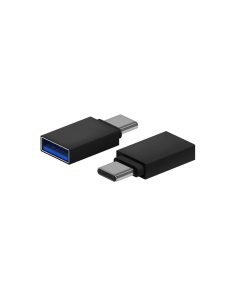 AISENS Mini Adaptador Aluminio USB 3.2 Gen1 3A, Tipo USB-C/M-A/H, Negro 2