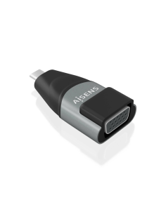 AISENS A109-0863 cambiador de género para cable USB C Negro, Gris