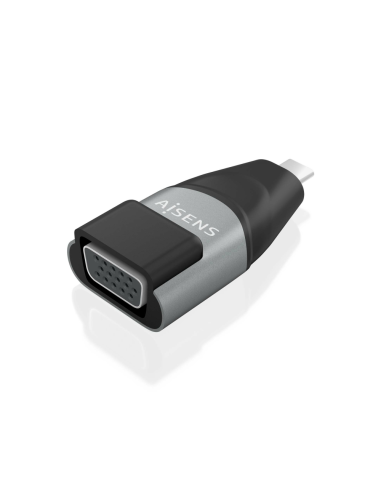 AISENS A109-0863 cambiador de género para cable USB C Negro, Gris