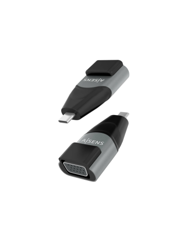 AISENS A109-0863 cambiador de género para cable USB C Negro, Gris