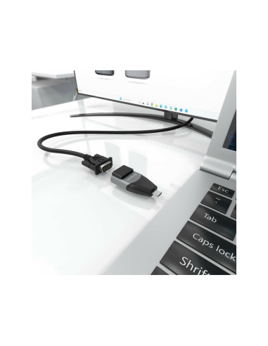 AISENS A109-0863 cambiador de género para cable USB C Negro, Gris