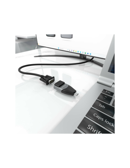 AISENS A109-0863 cambiador de género para cable USB C Negro, Gris