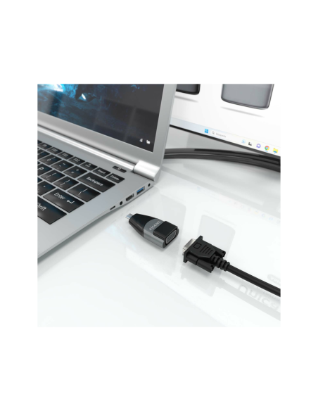 AISENS A109-0863 cambiador de género para cable USB C Negro, Gris