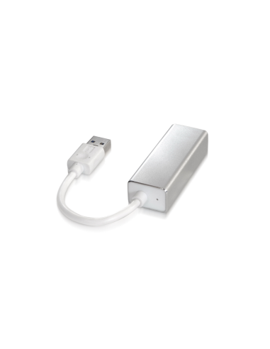 AISENS A106-0049 cambiador de género para cable RJ-45 USB 2.0 Type-A Plata, Blanco