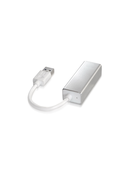 AISENS A106-0049 cambiador de género para cable RJ-45 USB 2.0 Type-A Plata, Blanco