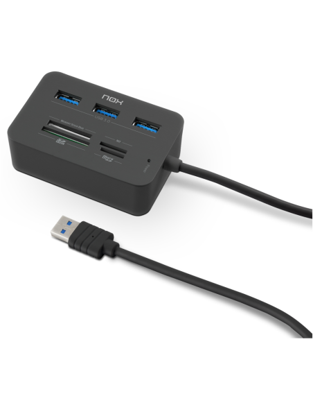 NOX Lite Reader One Alámbrico USB 3.2 Gen 1 (3.1 Gen 1) Type-A Negro