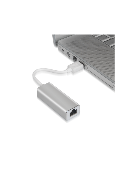 AISENS A106-0049 cambiador de género para cable RJ-45 USB 2.0 Type-A Plata, Blanco