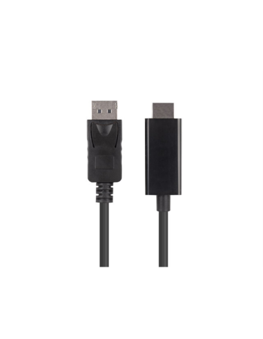 Lanberg CA-DPHD-11CC-0010-BK cambiador de género para cable DisplayPort HDMI Negro
