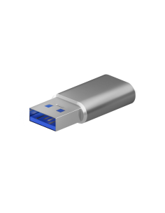 AISENS Mini Adaptador USB 3.2 Gen2 / USB 2.0 3A, Tipo USB-C/H-A/M, Gris 2