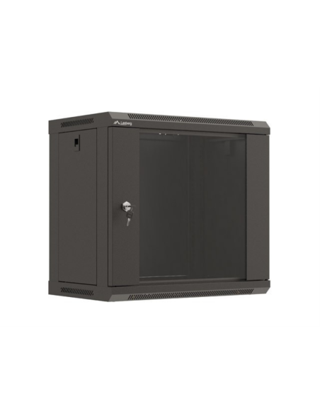 Lanberg WF03-5309-10B armario rack 9U Bastidor de pared Negro