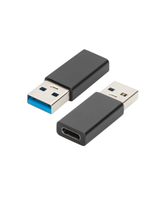 Ewent EW9650 cambiador de género para cable USB Type-A USB Type-C Negro 2