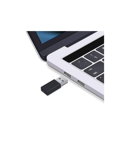 Ewent EW9650 cambiador de género para cable USB Type-A USB Type-C Negro
