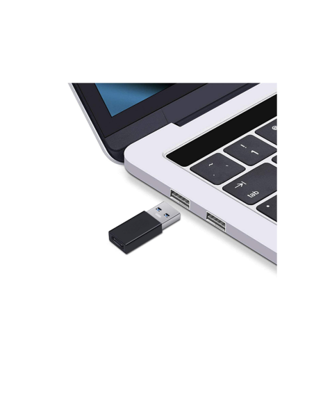 Ewent EW9650 cambiador de género para cable USB Type-A USB Type-C Negro