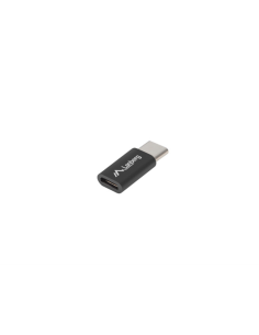Lanberg AD-UC-UM-02 cambiador de género para cable USB 2.0 Type C Micro-USB 2.0 Type B Negro