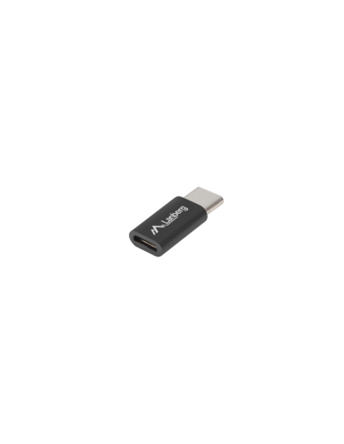 Lanberg AD-UC-UM-02 cambiador de género para cable USB 2.0 Type C Micro-USB 2.0 Type B Negro