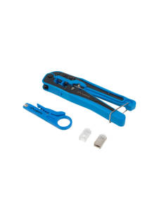 Lanberg NT-0303 crimpadora Juego de herramientas Negro, Azul