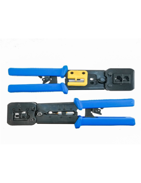 Lanberg NT-0204 crimpadora Herramienta para prensar Negro, Azul